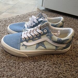 Vans Kids Denim Blue Star Sneakers